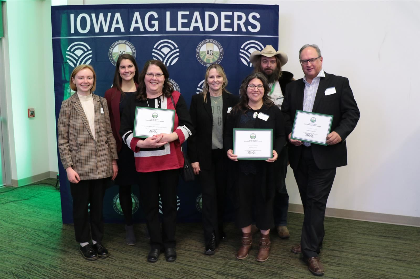 IA Ag Leader Award photo of winners